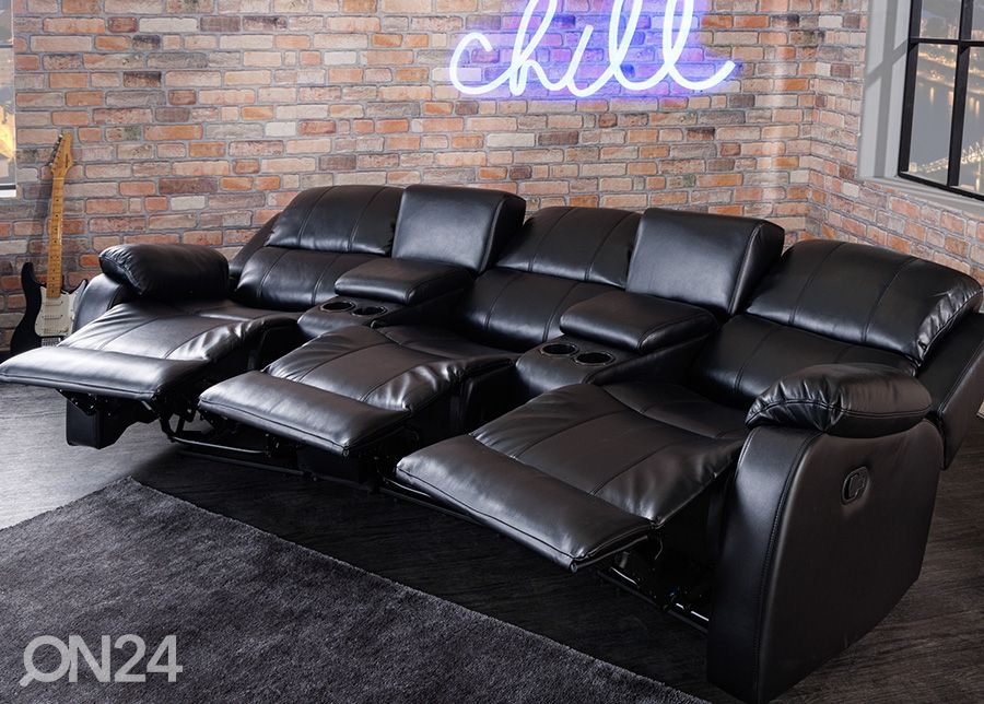 3-kohaline diivan recliner Hollywood suurendatud