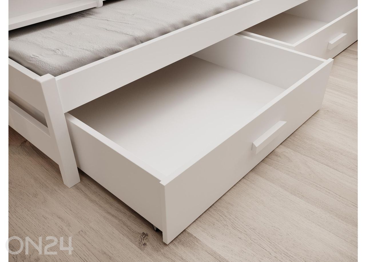 3-kohaline narivoodi komplekt Leia madratsitega 80x180 cm suurendatud