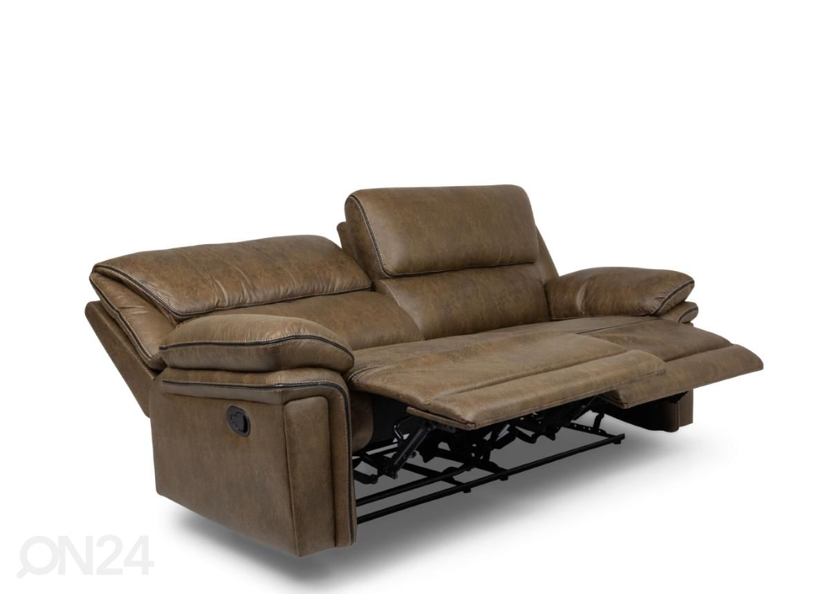 3-kohaline recliner (pruun) suurendatud