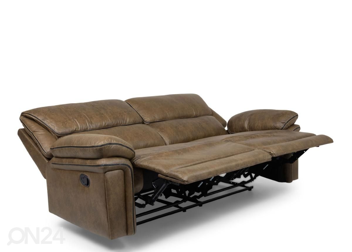 3-kohaline recliner (pruun) suurendatud