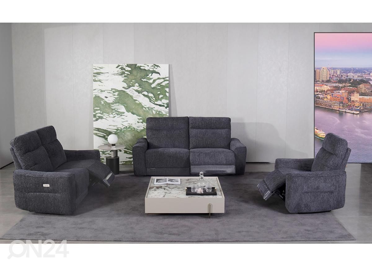 3-kohaline recliner diivan (elektriline) suurendatud