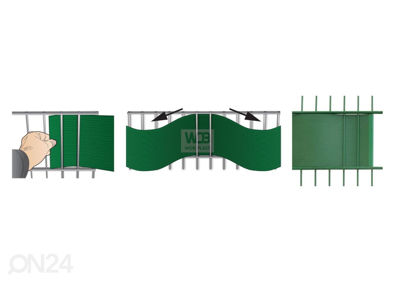 Aialint Premium 19 cm, 26 m RAL6005 roheline suurendatud
