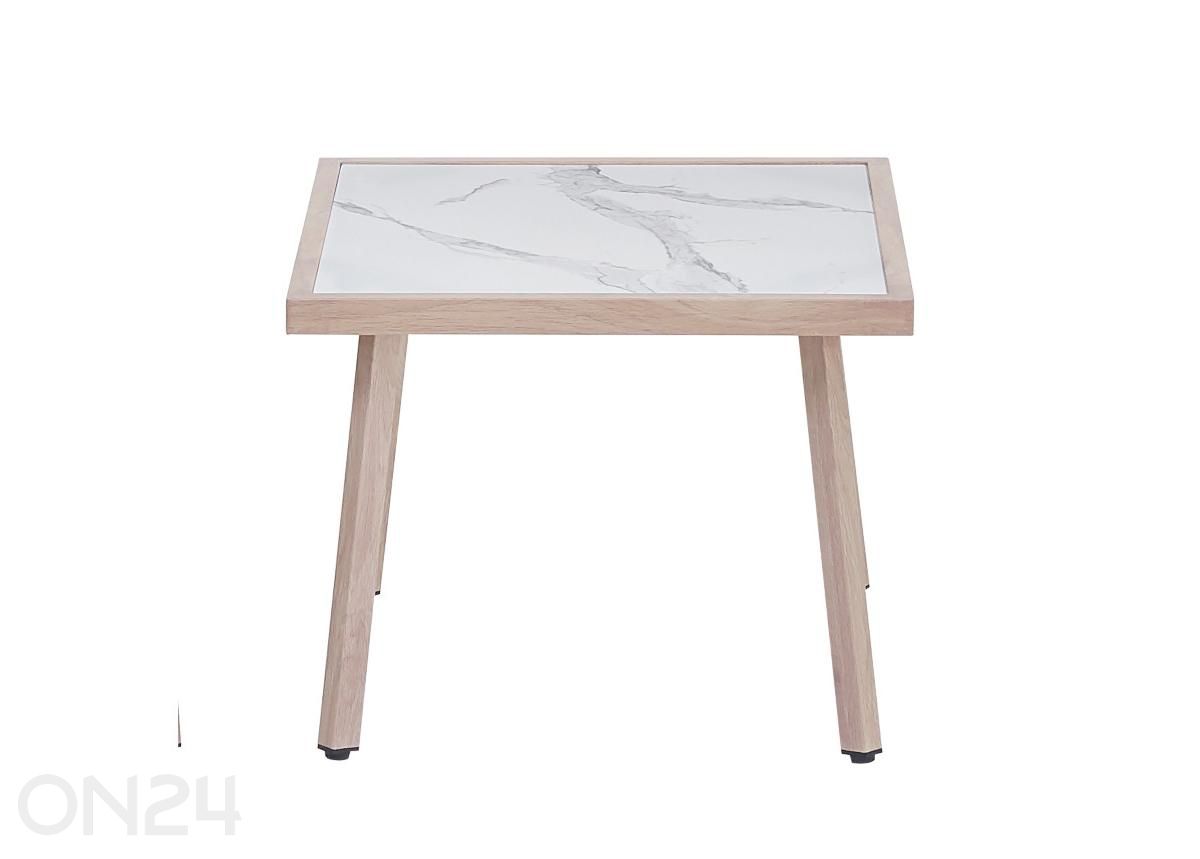 Aiamööbli komplekt Pisa laud+2 tooli, hall suurendatud