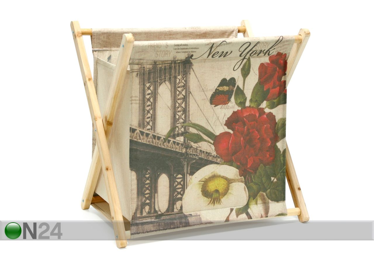 Ajalehekorv Linen-1 63x43xH60 cm suurendatud