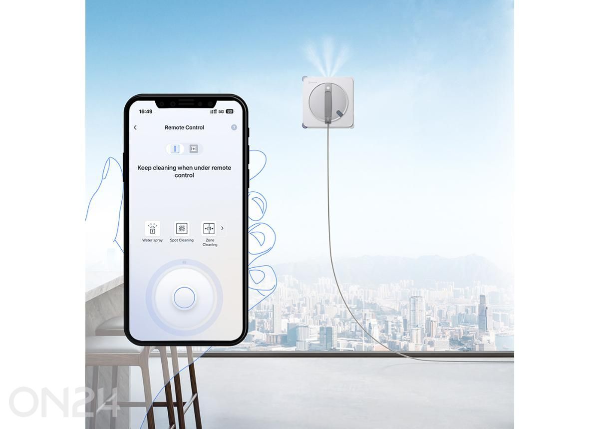 Aknapesurobot Ecovacs Winbot W2S Omni suurendatud