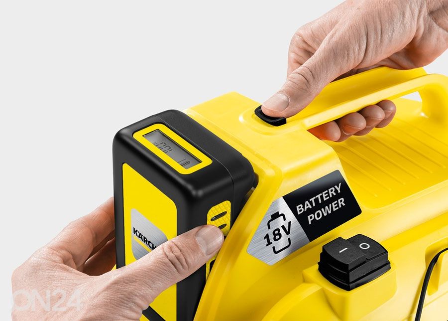 Akuga tolmuimeja WD 1 Compact Battery Set suurendatud