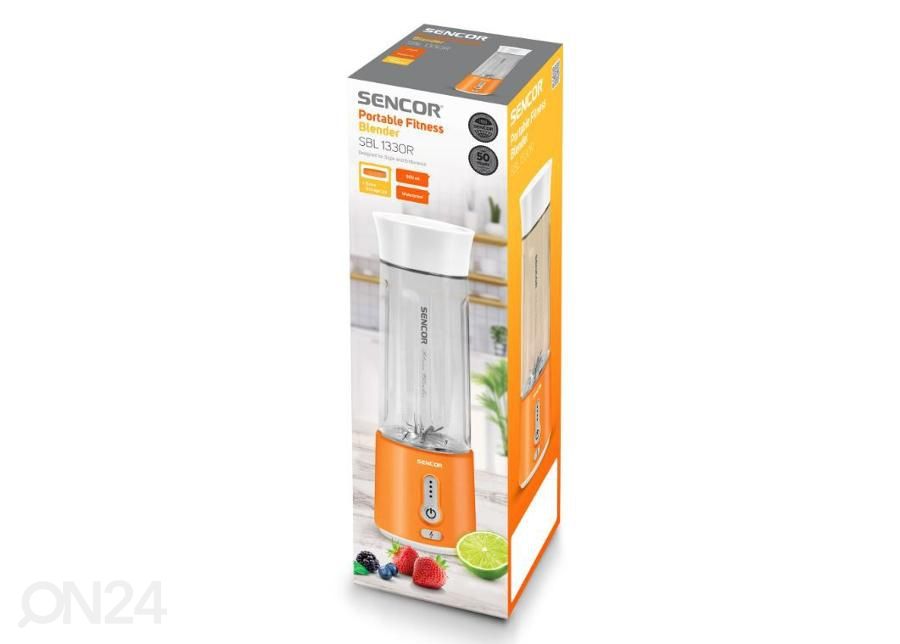 Akutoitel smuutiblender Sencor SBL133OR, oranž suurendatud