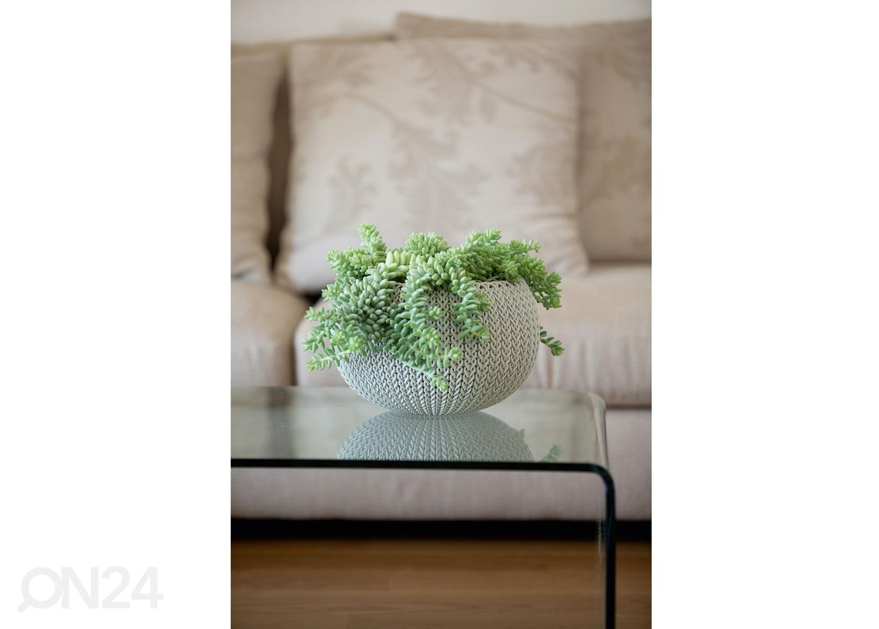 Ampel Keter Cozies väike, hall Ø28 x h18 cm suurendatud