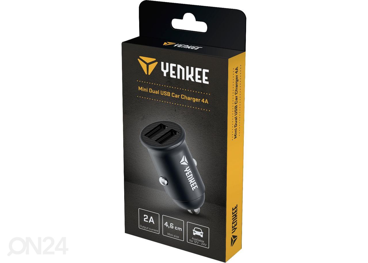 Autolaadija 2xUSB Yenkee suurendatud