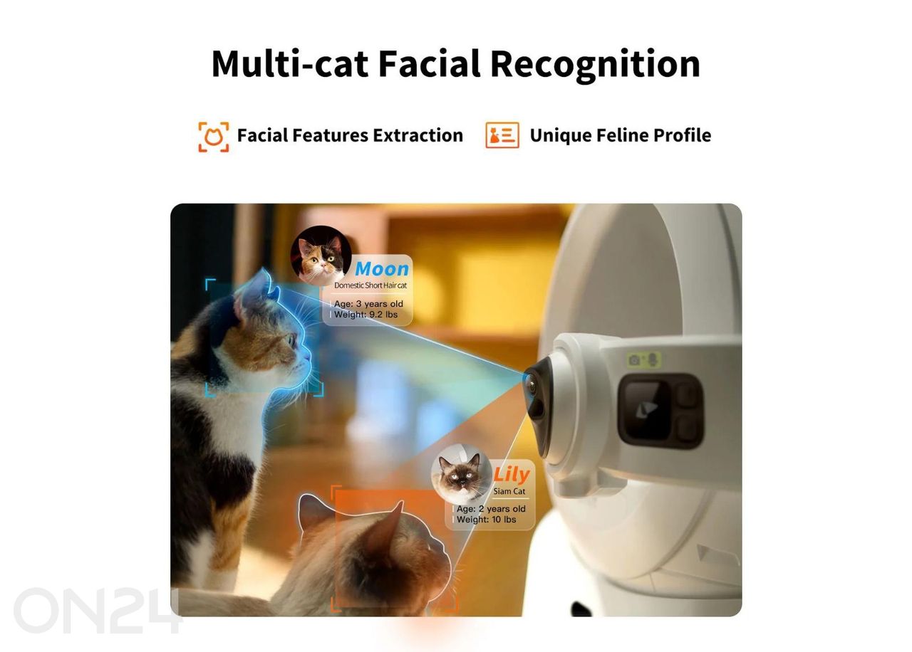 Automaatne kassiliivakast Petkit Purobot Ultra suurendatud