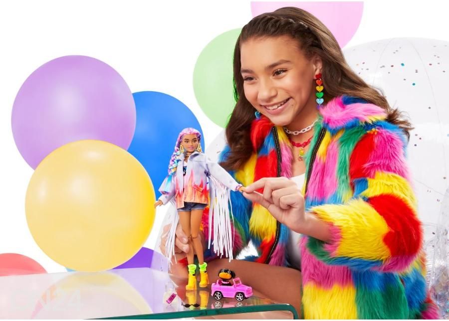 Barbie® Ekstra Vikerkaare patsid suurendatud