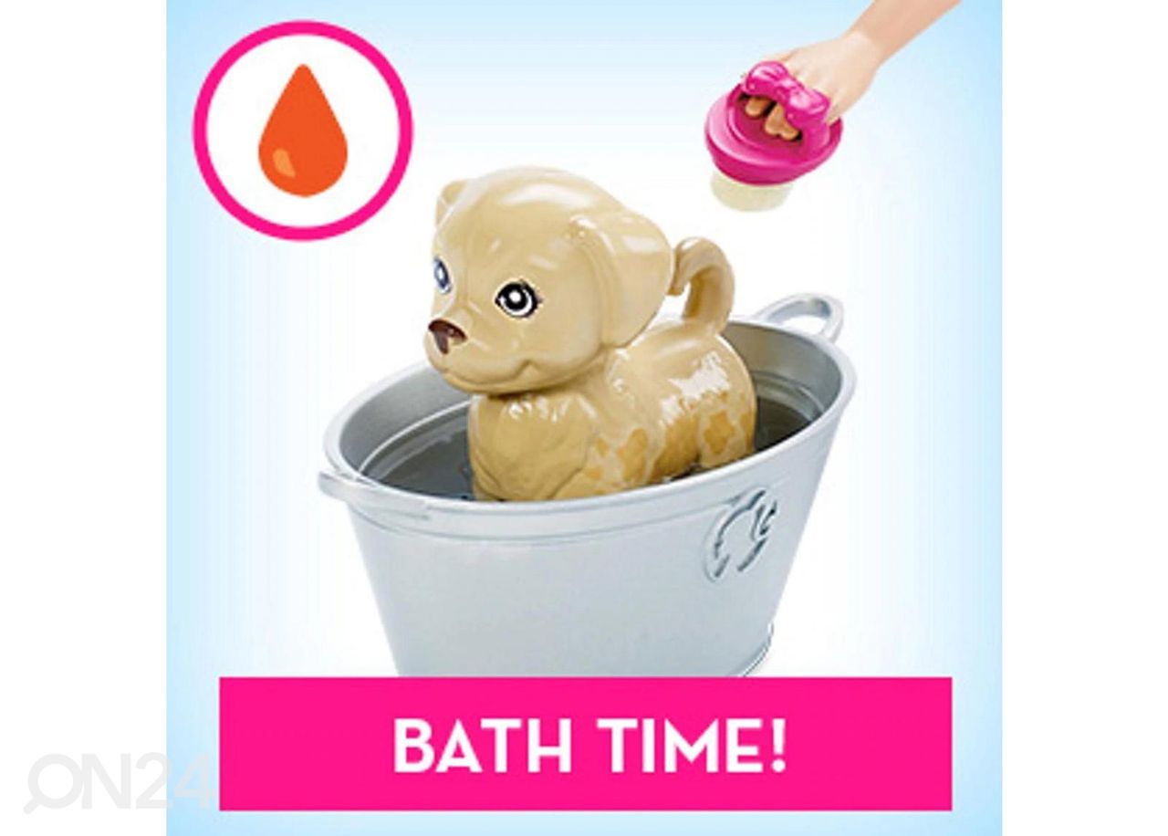 Barbie® Lemmikute vannikomplekt Blondie suurendatud