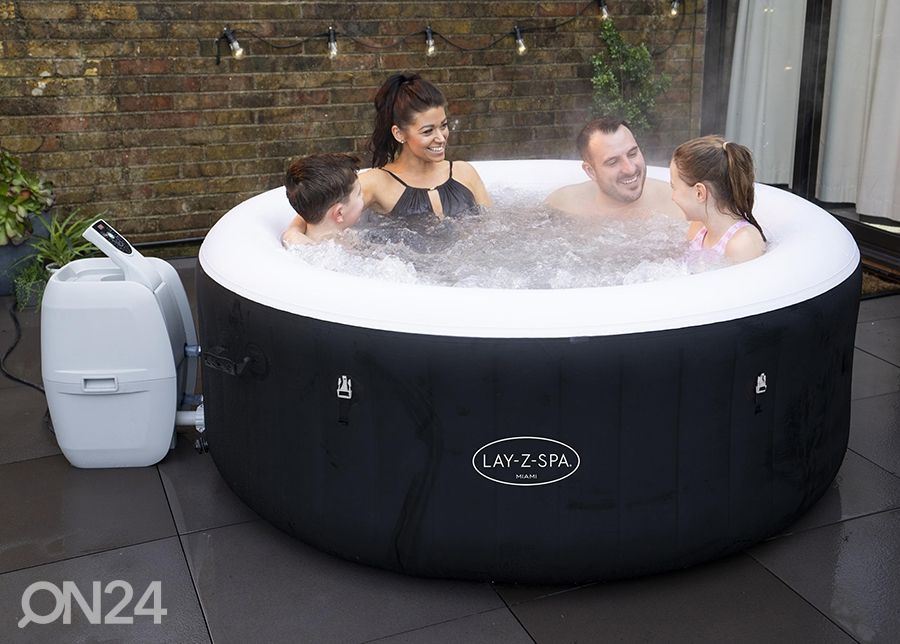 Bassein Bestway Lay-Z Spa Miami Airjet suurendatud