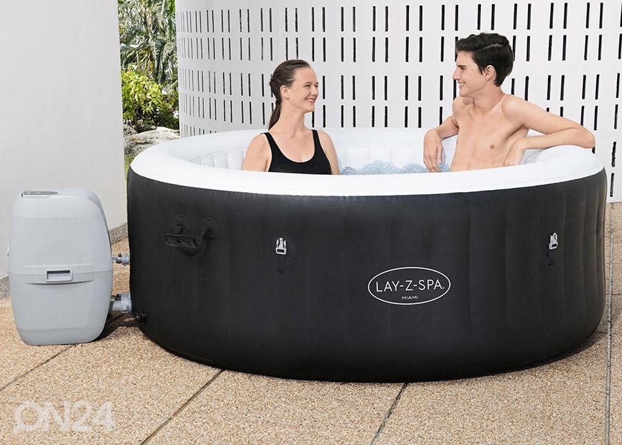 Bassein Bestway Lay-Z Spa Miami Airjet suurendatud