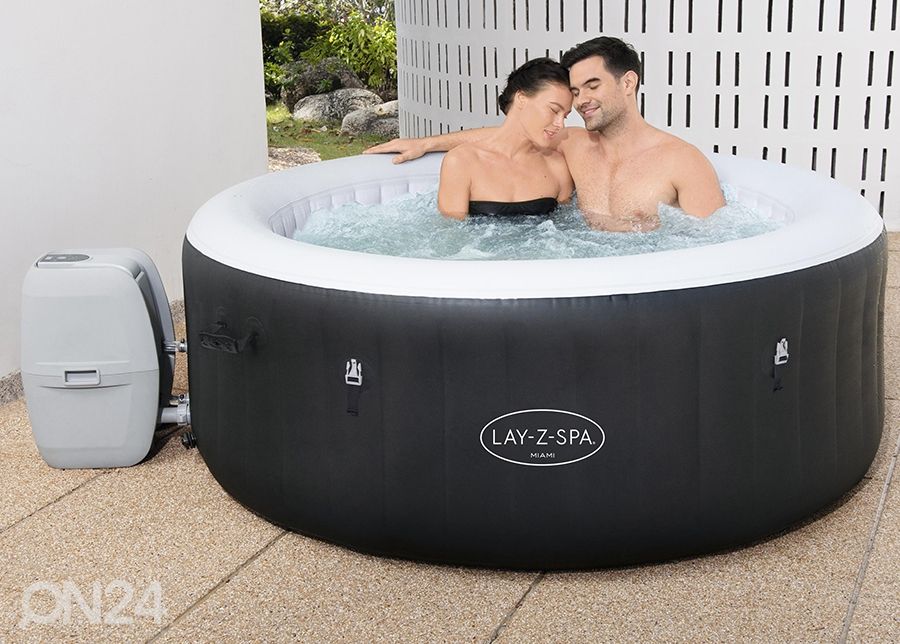 Bassein Bestway Lay-Z Spa Miami Airjet suurendatud