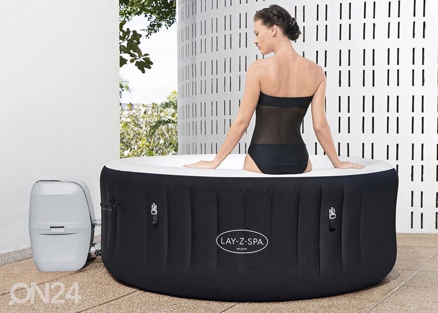 Bassein Bestway Lay-Z Spa Miami Airjet suurendatud
