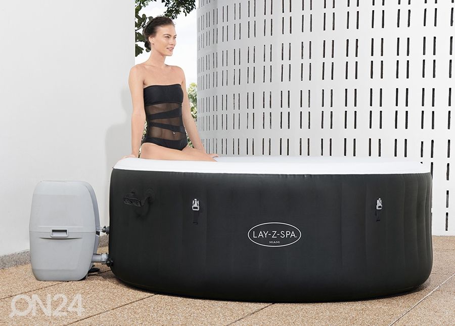 Bassein Bestway Lay-Z Spa Miami Airjet suurendatud