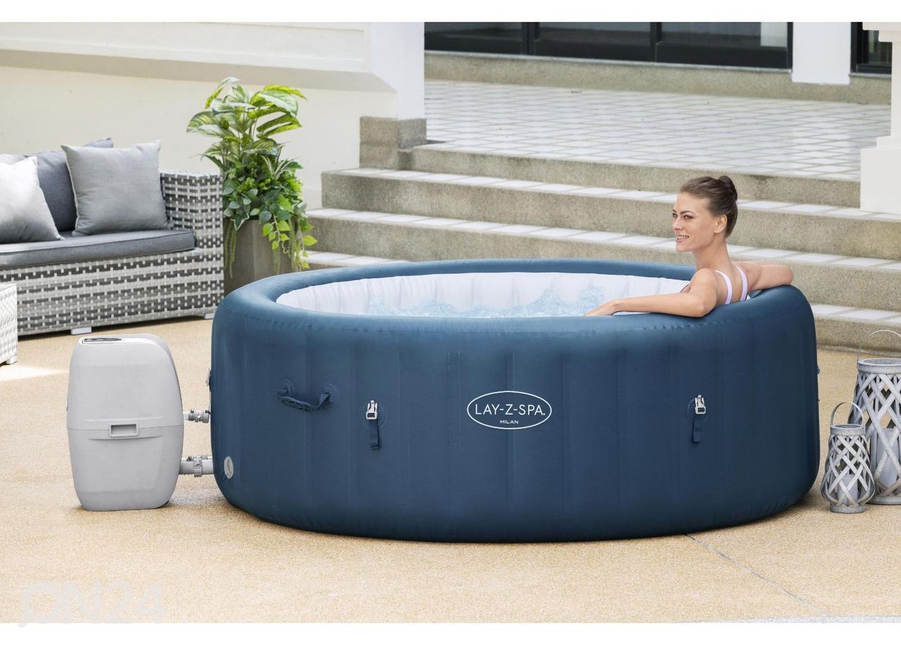 Bassein Bestway Lay-Z Spa Milan Airjet Plus suurendatud