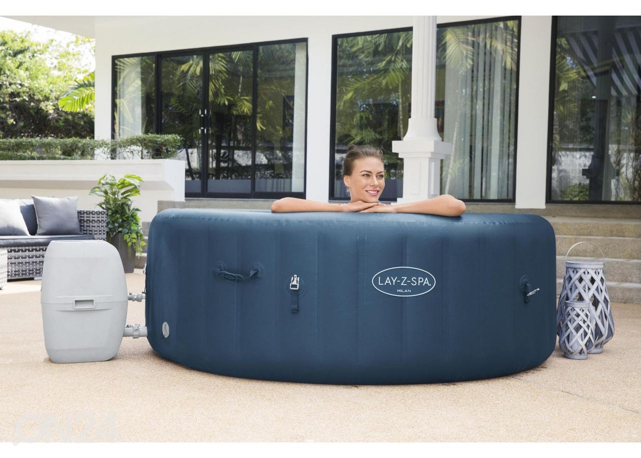 Bassein Bestway Lay-Z Spa Milan Airjet Plus suurendatud