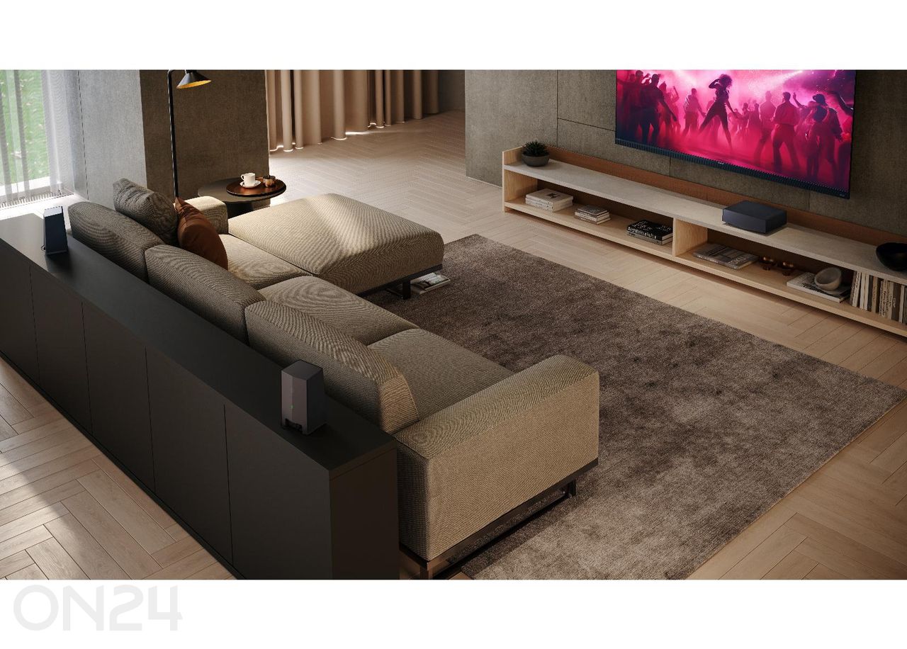 Basskõlar Sharp AQUOS Wireless Surround, DolbyAtmos, DTS:X, juhtmevaba, must suurendatud