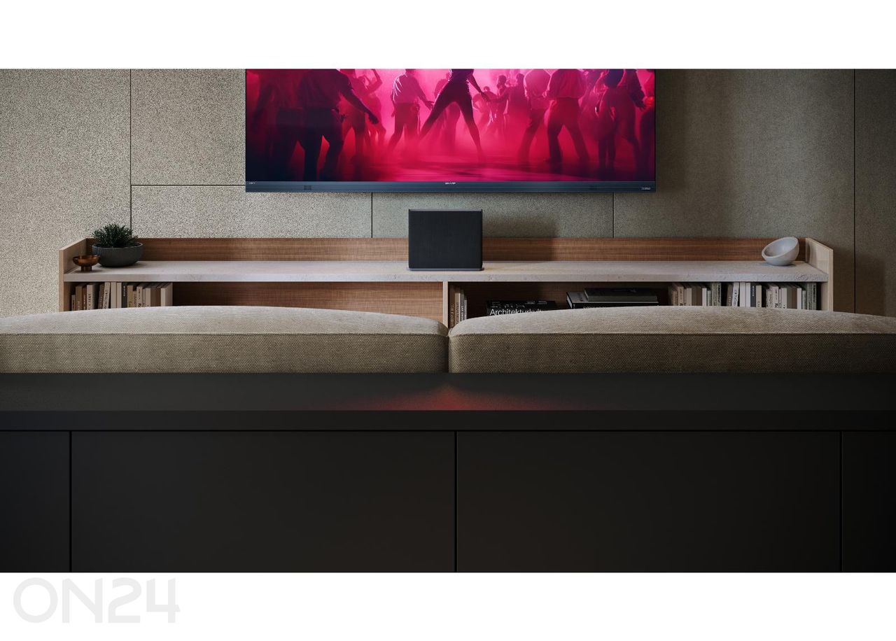 Basskõlar Sharp AQUOS Wireless Surround, DolbyAtmos, DTS:X, juhtmevaba, must suurendatud