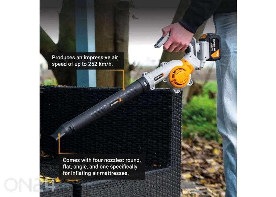 Batavia 18V lehepuhur, aku ja laadijata suurendatud