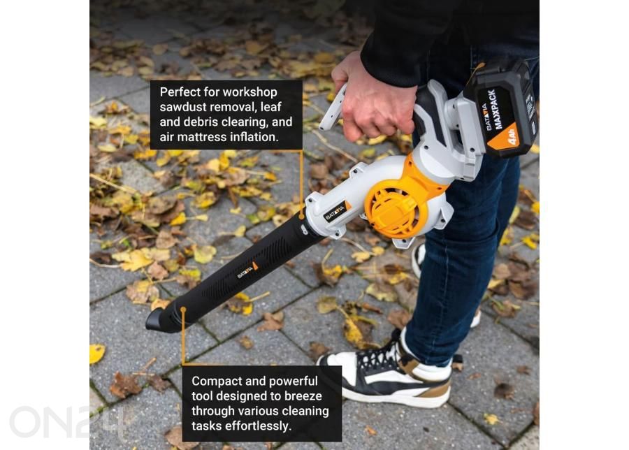 Batavia 18V lehepuhur, aku ja laadijata suurendatud