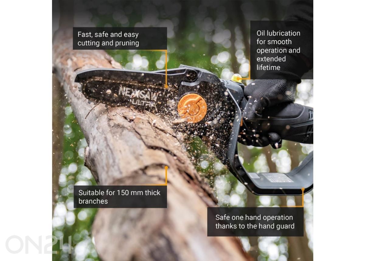 Batavia 18V Nexxsaw ühe käe kettsaag V3 Ultra, ilma aku ja laadijata suurendatud