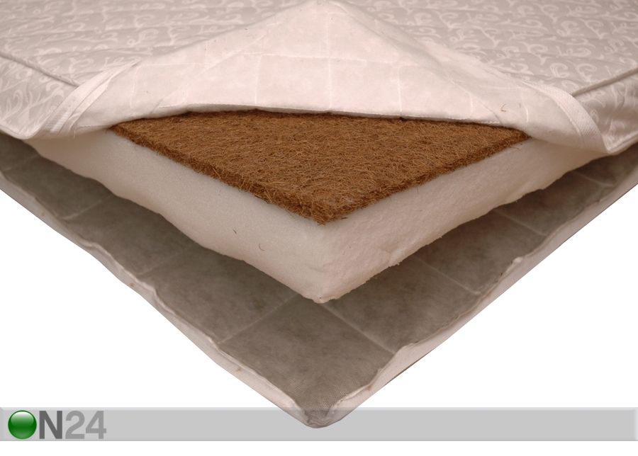 Beebimadrats kookose ja tatraga 70x140 cm suurendatud