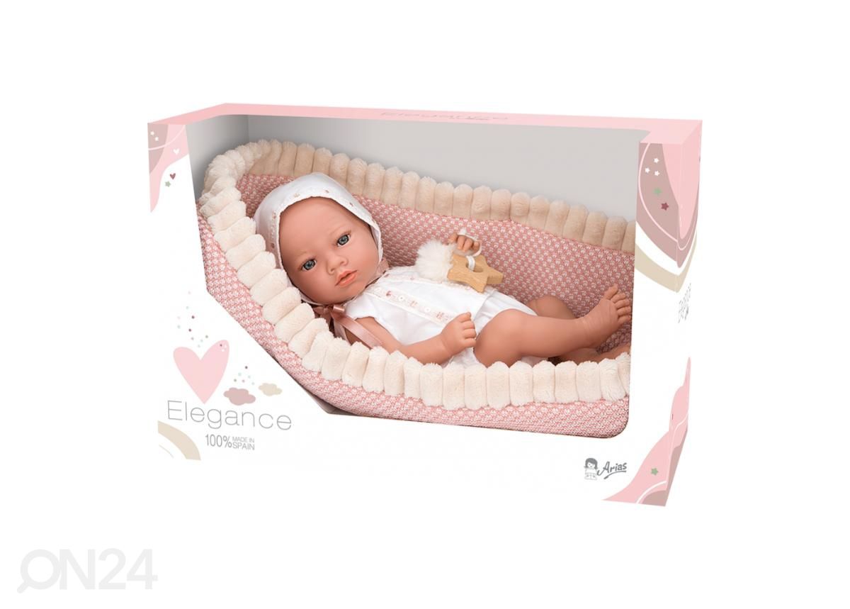 Beebinukk Arias koos magamisasemega 38 cm suurendatud