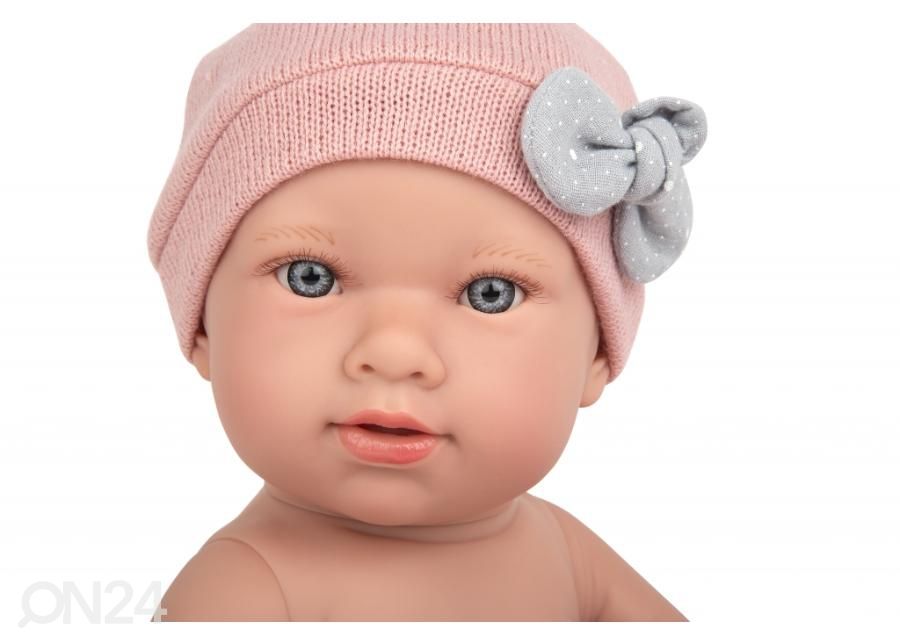 Beebinukk Salma Arias halli mähkimisalusega, 42 cm suurendatud