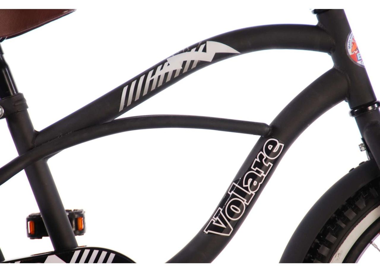 Black Cruiser 18 tolli poiste jalgratas Volare suurendatud