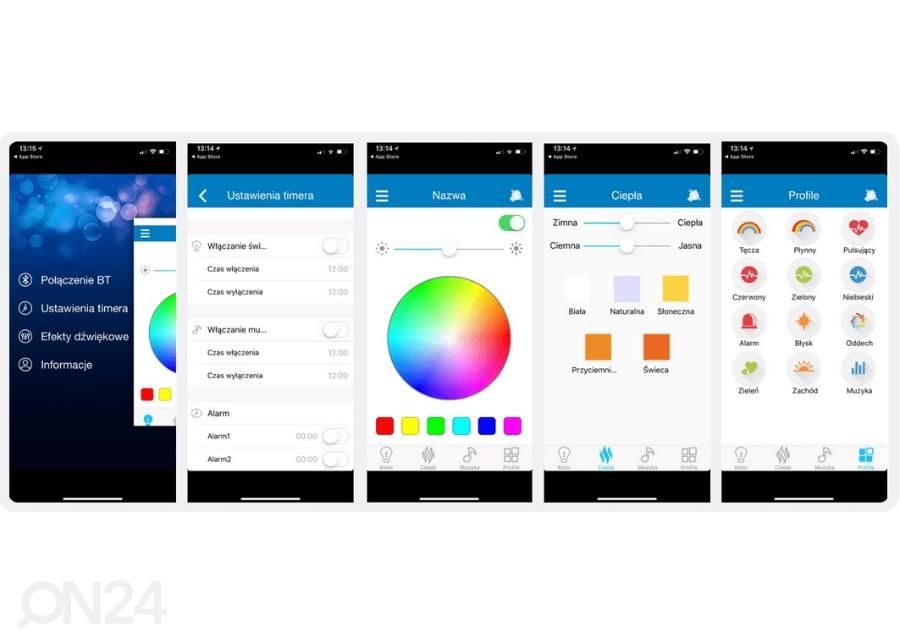 Bluetooth kõlar LED-lambiga Blaupunkt suurendatud
