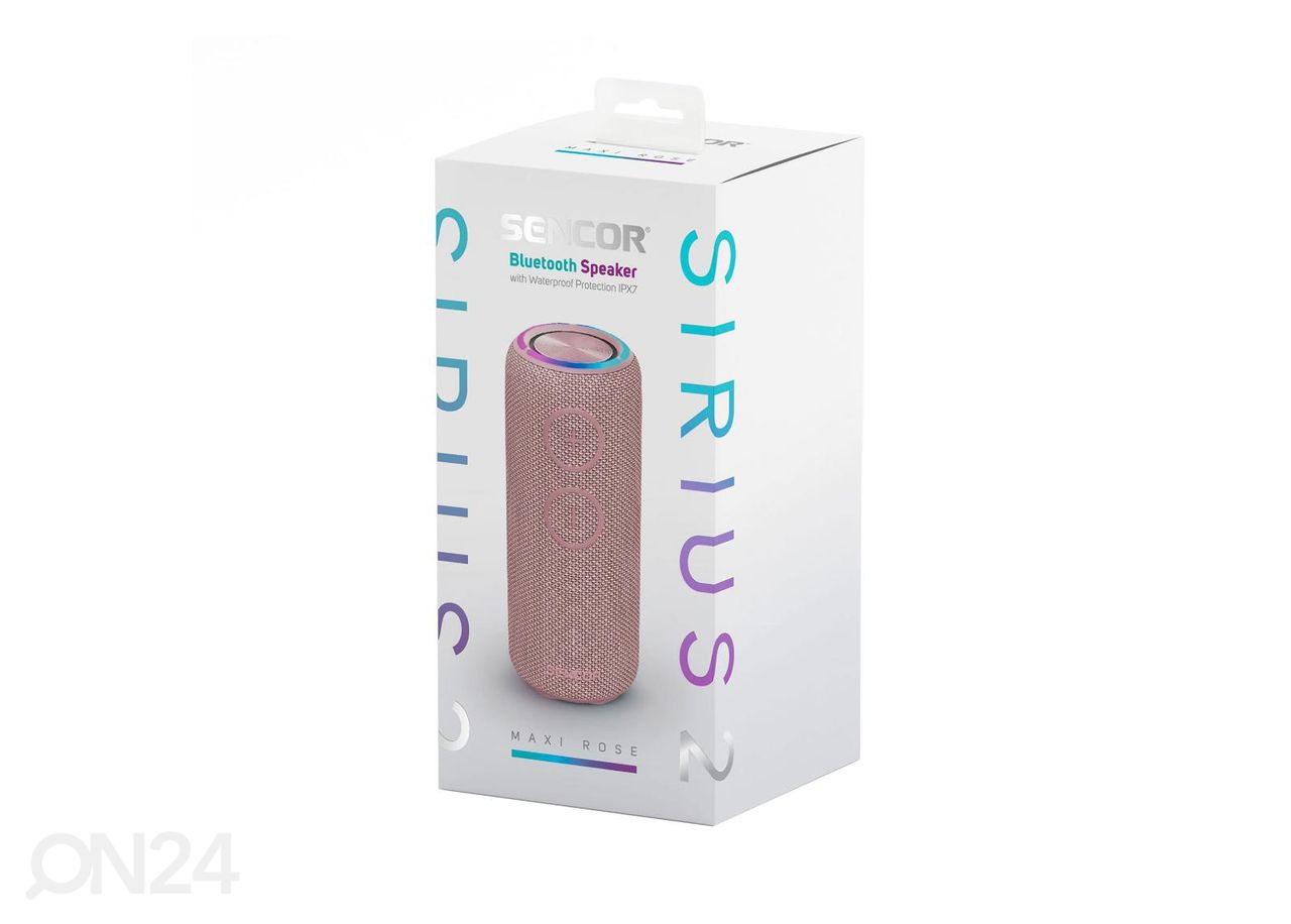 Bluetooth kõlar Sencor SIRIUS2ROSE suurendatud