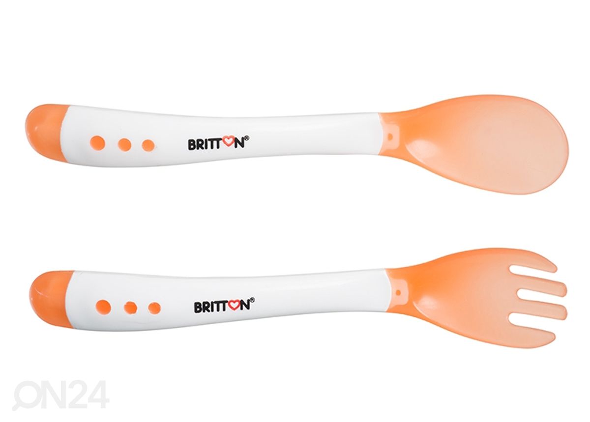 Britton Kuumatundlik kahvel ja lusikas (3tk) suurendatud