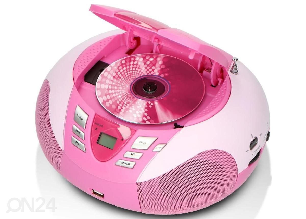 CD-raadio Lenco, roosa suurendatud
