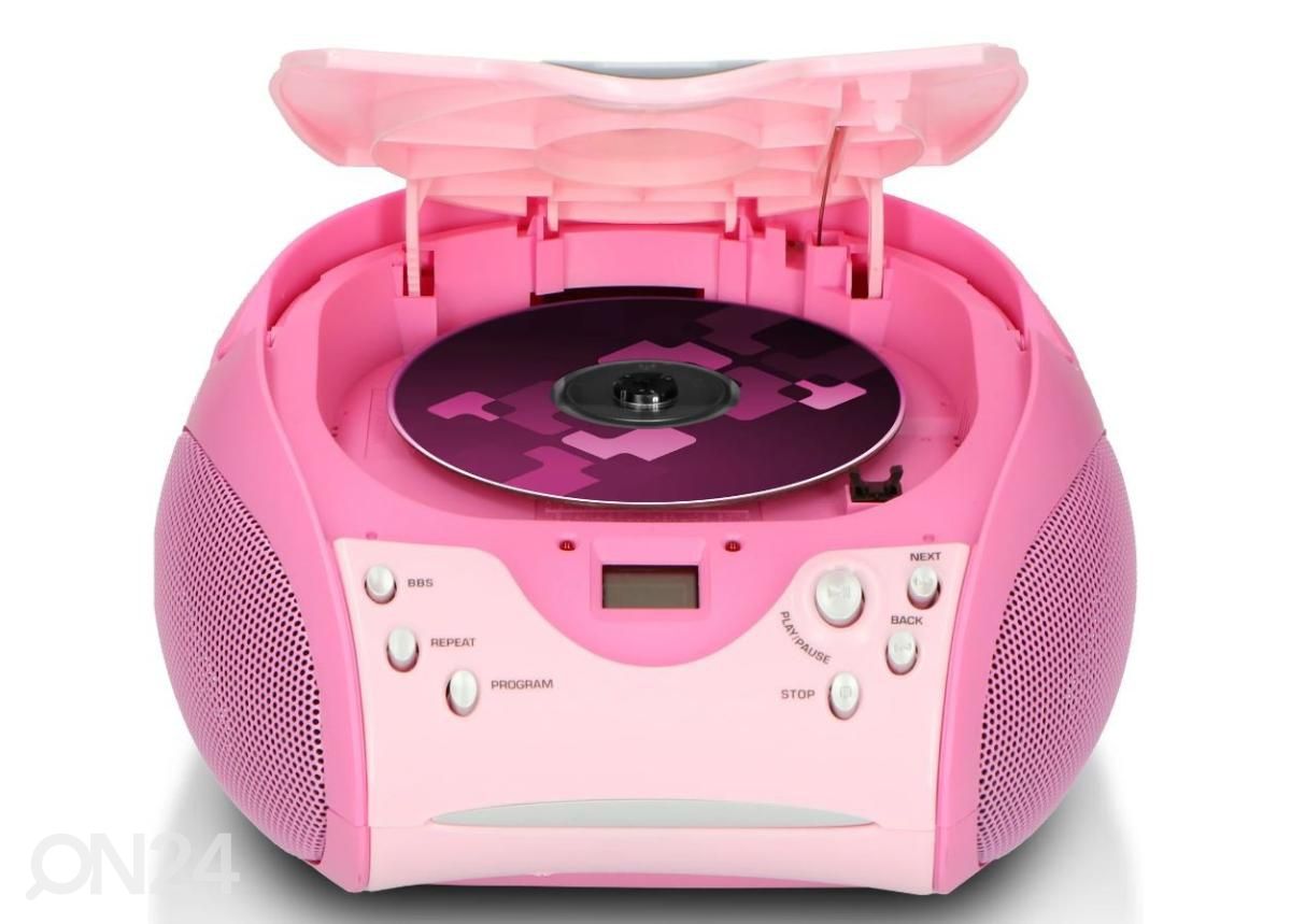 CD-raadio Lenco, roosa suurendatud