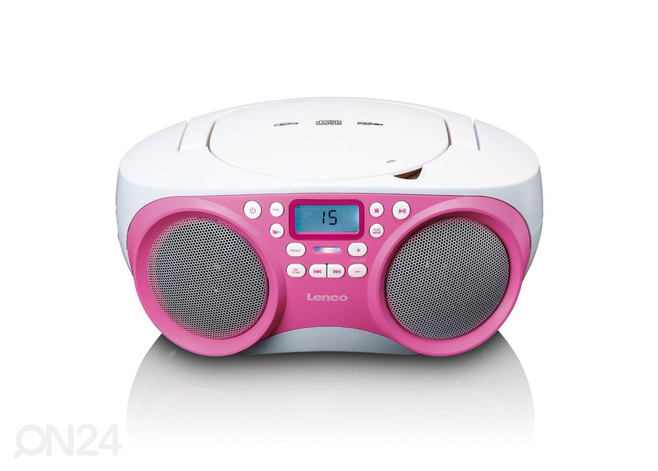 CD-raadio Lenco, roosa suurendatud