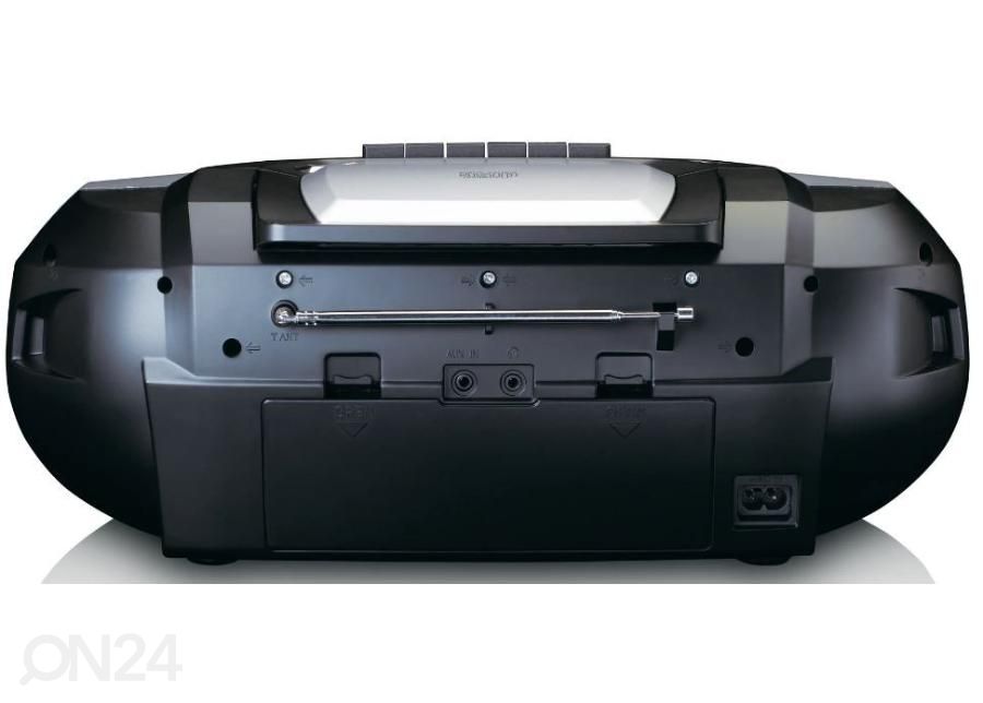 CD-raadio Lenco SCD120SI, must/hõbe suurendatud