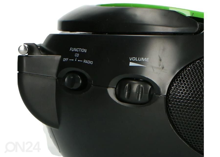 CD-raadio Lenco SCD24GB, roheline/must suurendatud