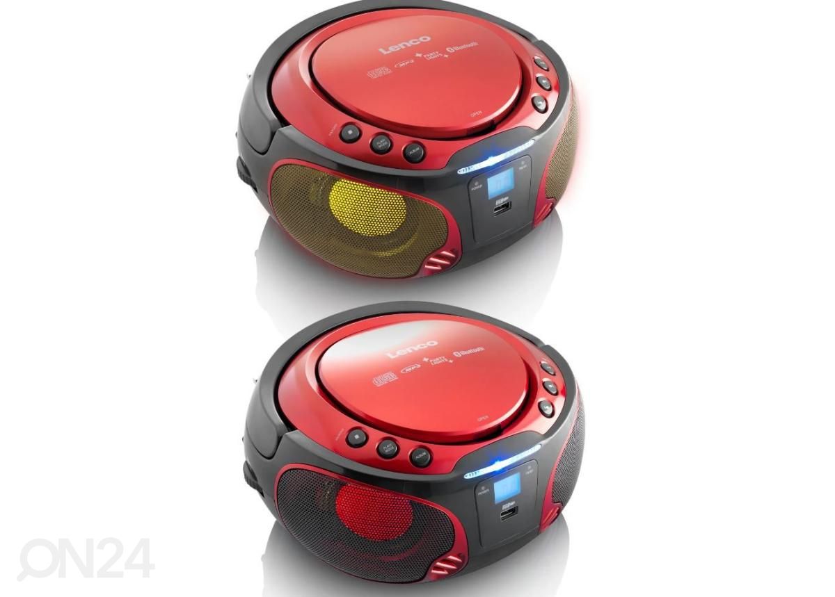 CD-raadio Lenco SCD550RD, punane suurendatud