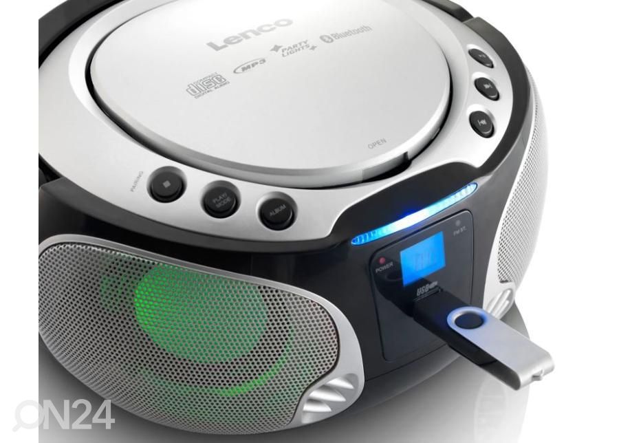 CD-raadio Lenco SCD550SI, hõbe suurendatud