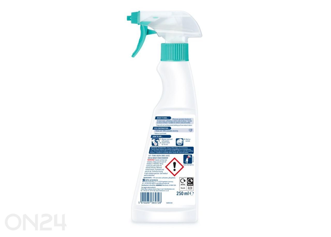Deo-ja higiplekkide eemaldi Dr.Beckmann 250ml suurendatud