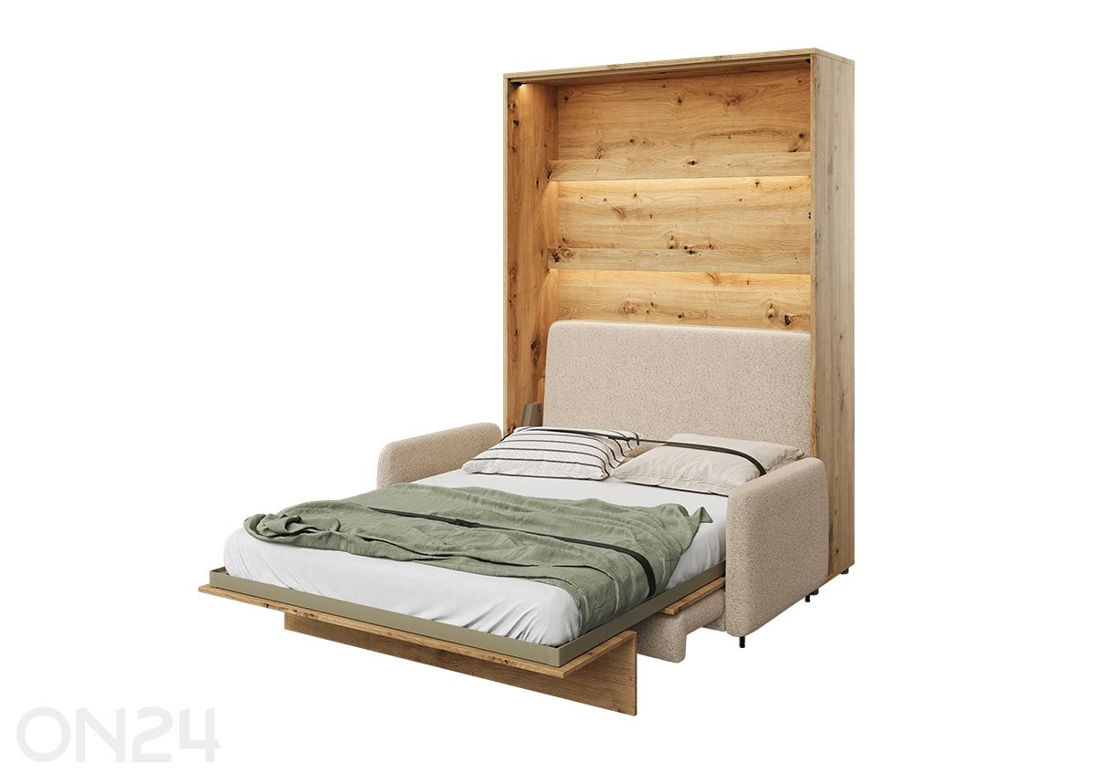 Diivan Lenart BED CONCEPT vertikaalsele kappvoodile 140x200 cm suurendatud