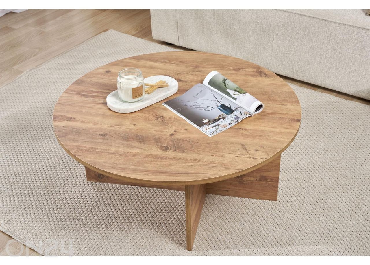 Diivanilaud Ø 90 cm suurendatud