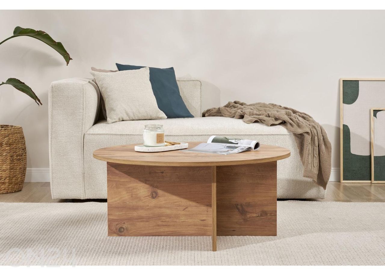 Diivanilaud Ø 90 cm suurendatud