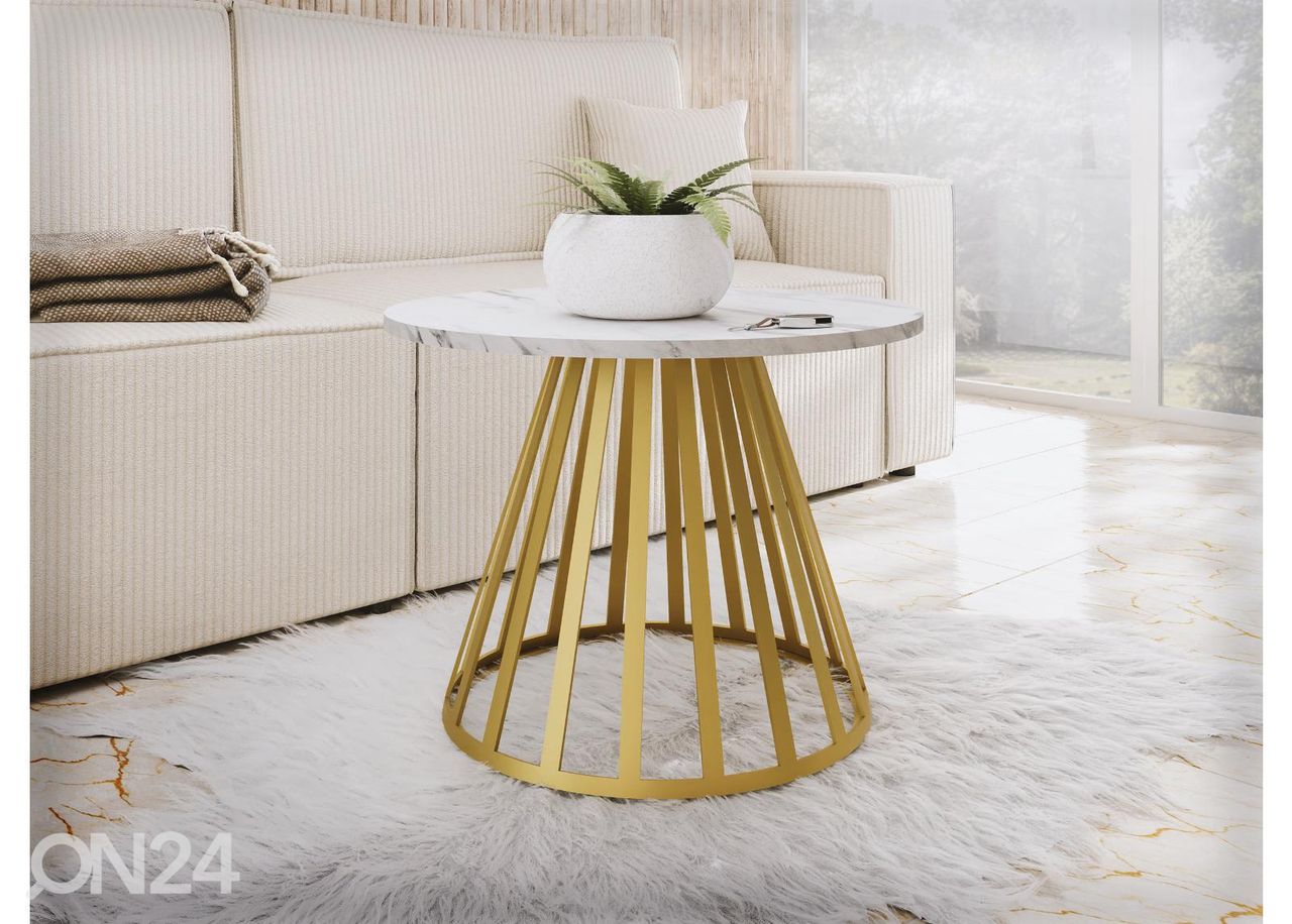 Diivanilaud Moona Mini Ø 58 cm suurendatud