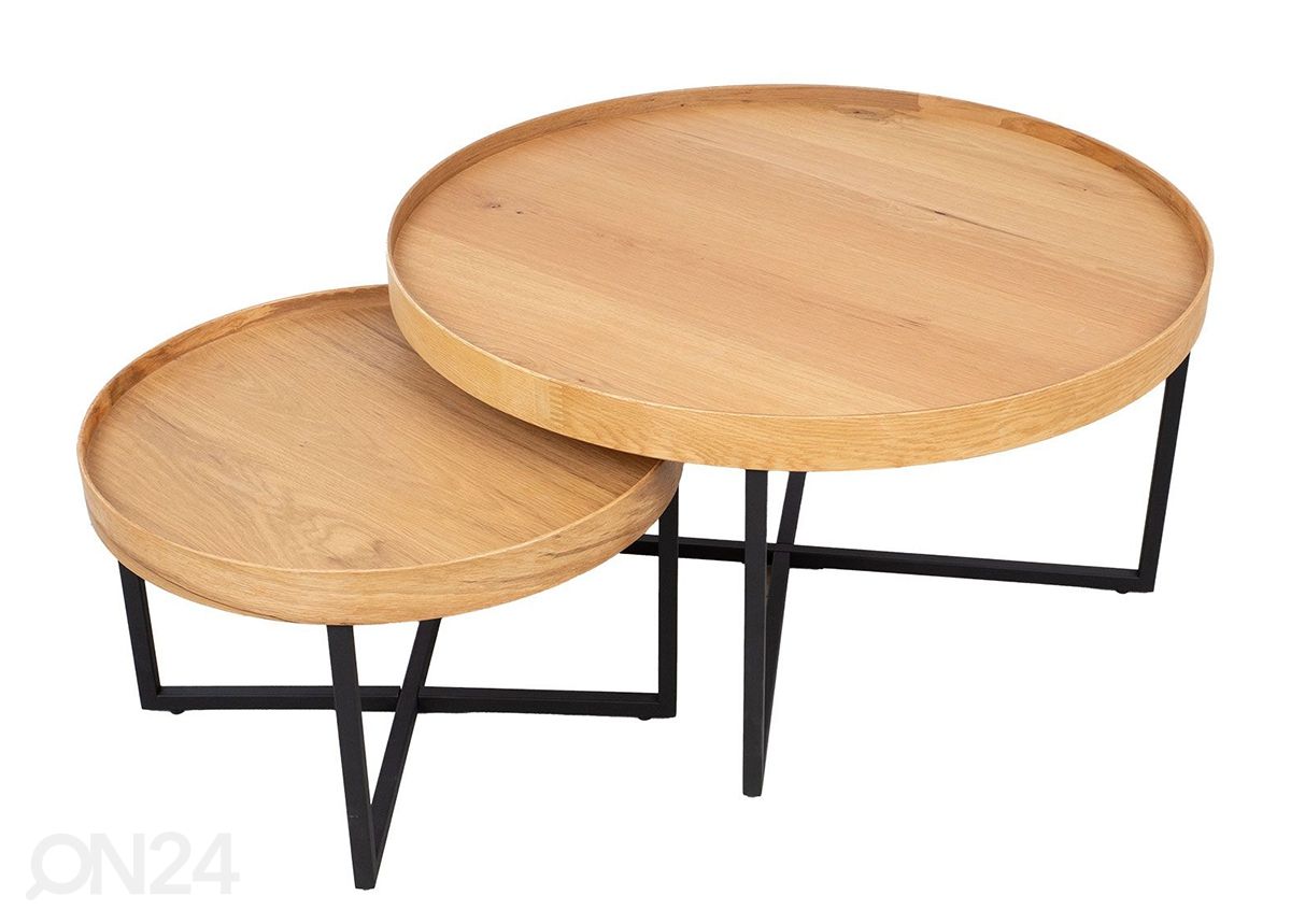 Diivanilaud Music 2 tk, Ø 60 cm ja Ø 90 cm suurendatud