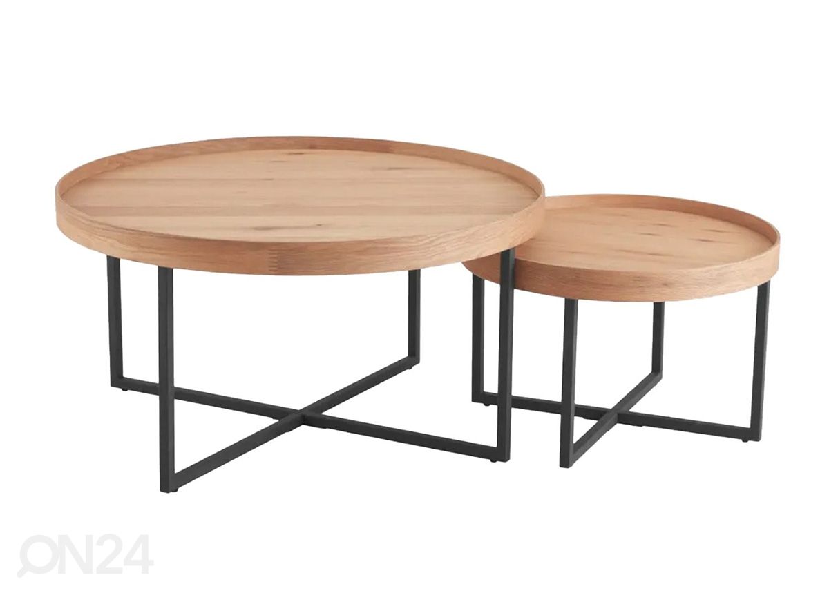 Diivanilaud Music 2 tk, Ø 60 cm ja Ø 90 cm suurendatud