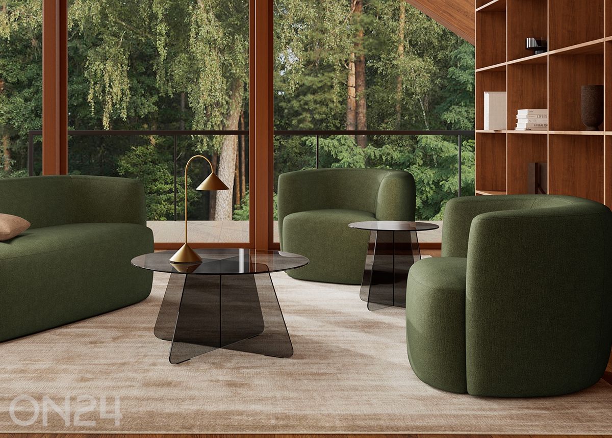 Diivanilaud Samos Ø80 cm suurendatud